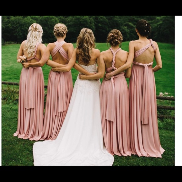 Rose colour bridesmaid dress - Picture 1 of 2